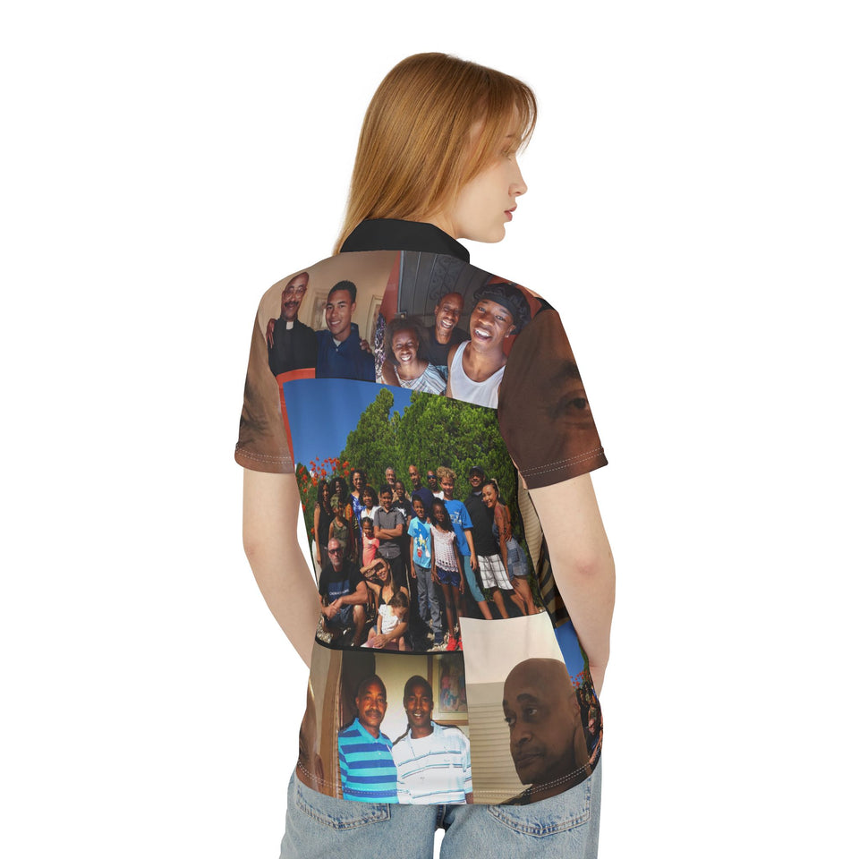 Personalized Photo Polo Shirt, Custom Collage Tee, Unique Gift for Him, Family Reunion Wear, Father's Day Surprise