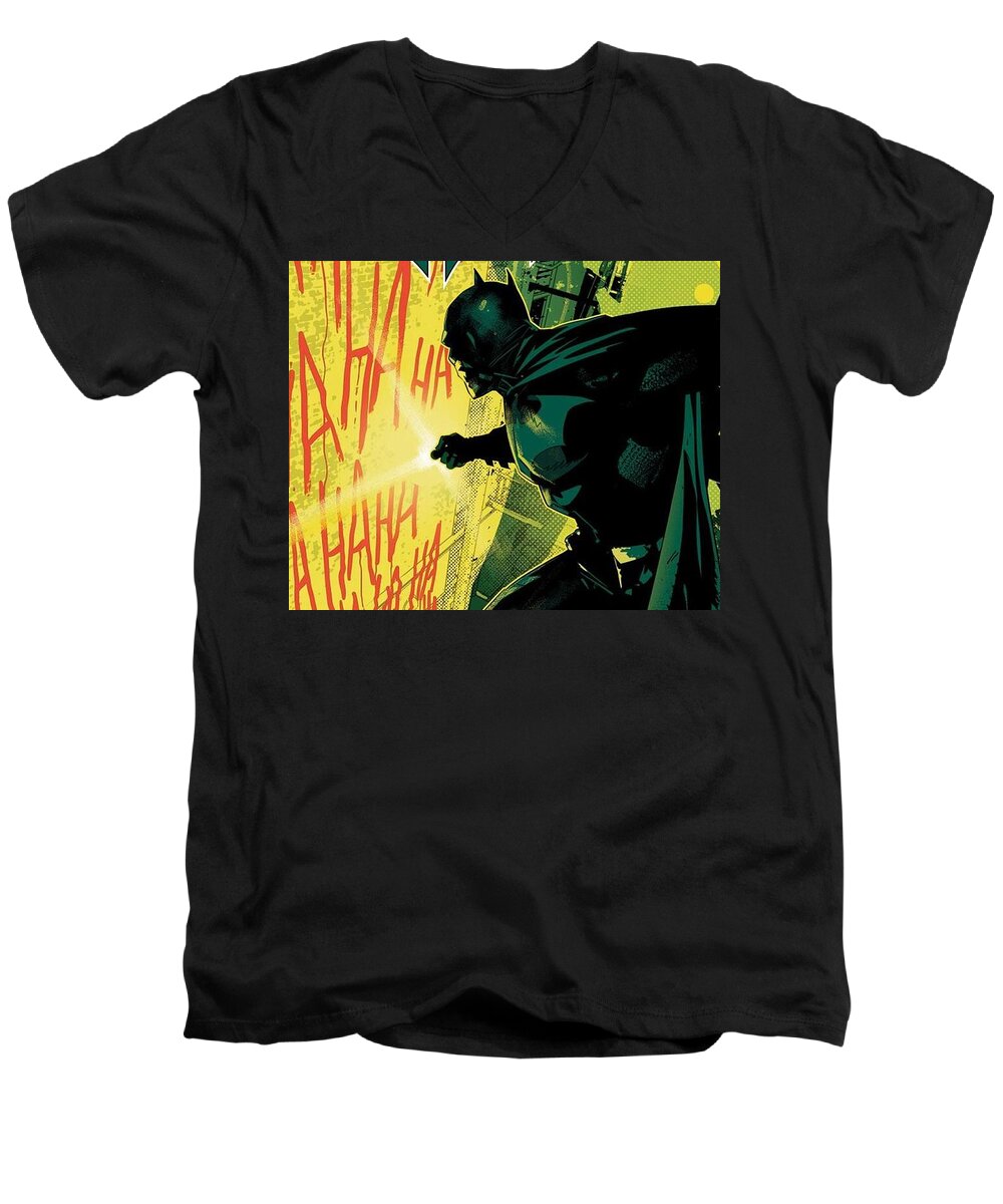 Found and Sampled Batman HAHA - Men's V-Neck T-Shirt