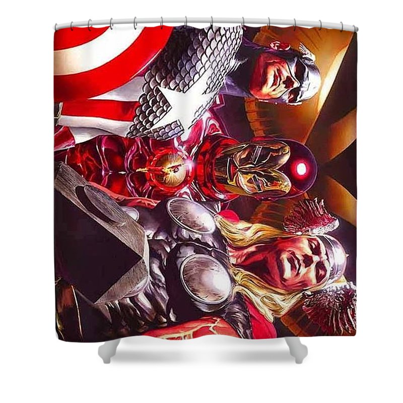 Alex Ross - Shower Curtain - Crane Kick Brain