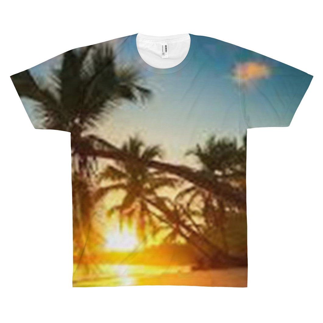 Hazy Palm Sun Tee - Crane Kick Brain