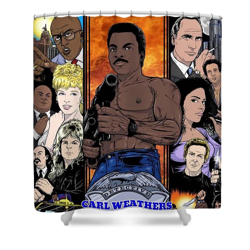 Action Jackson - Shower Curtain