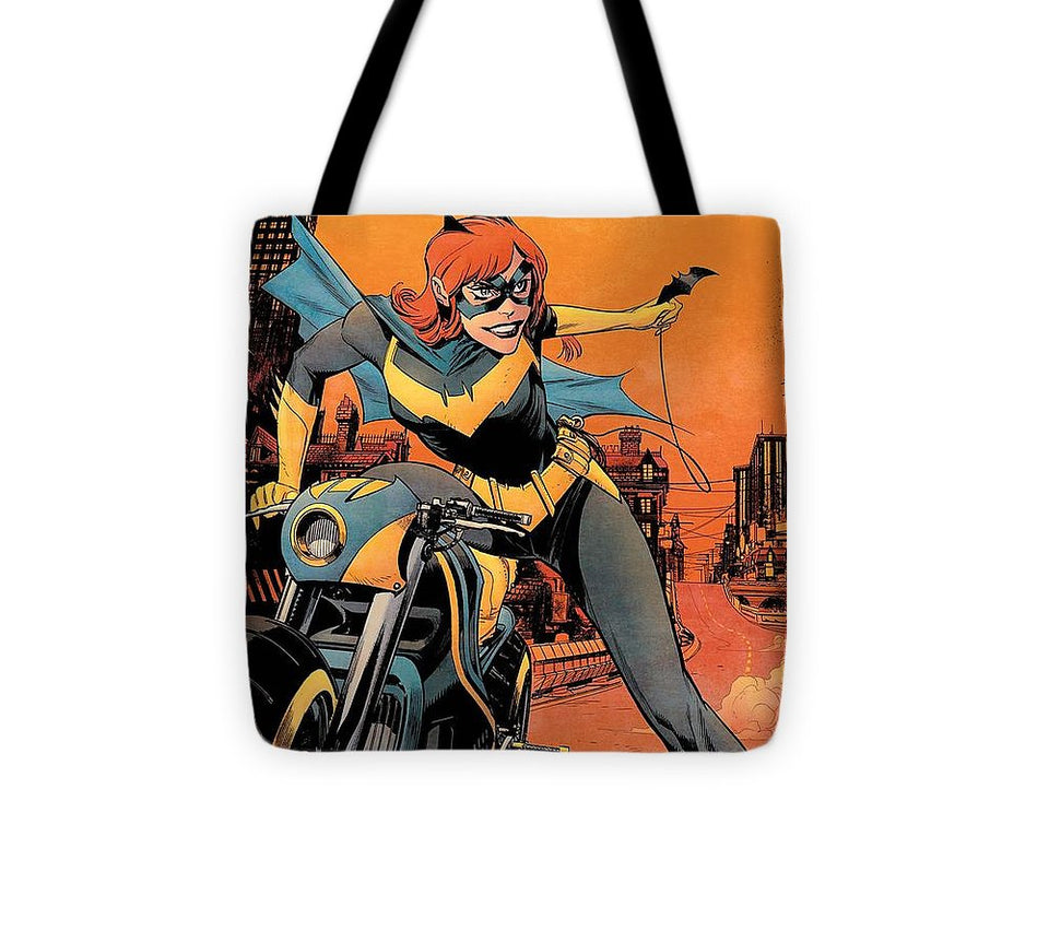 Bat Girl Cruisin - Tote Bag - Crane Kick Brain