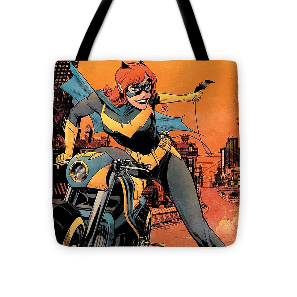 Bat Girl Cruisin - Tote Bag - Crane Kick Brain