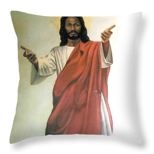 Black Jesus - Throw Pillow