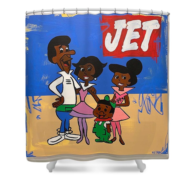 Black Jetsons - Shower Curtain