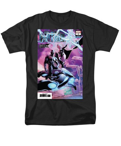 Black Panther and and Storm Electric Purple - Men's T-Shirt  (Regular Fit)