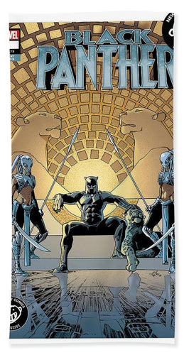 Black Panther Throned Out - Bath Towel