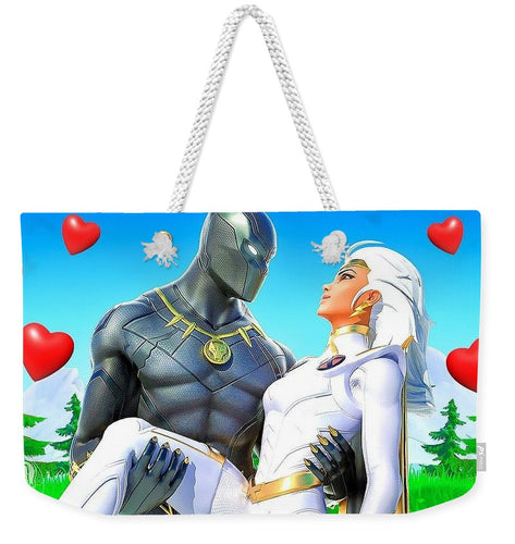Black Panther Valentines - Weekender Tote Bag