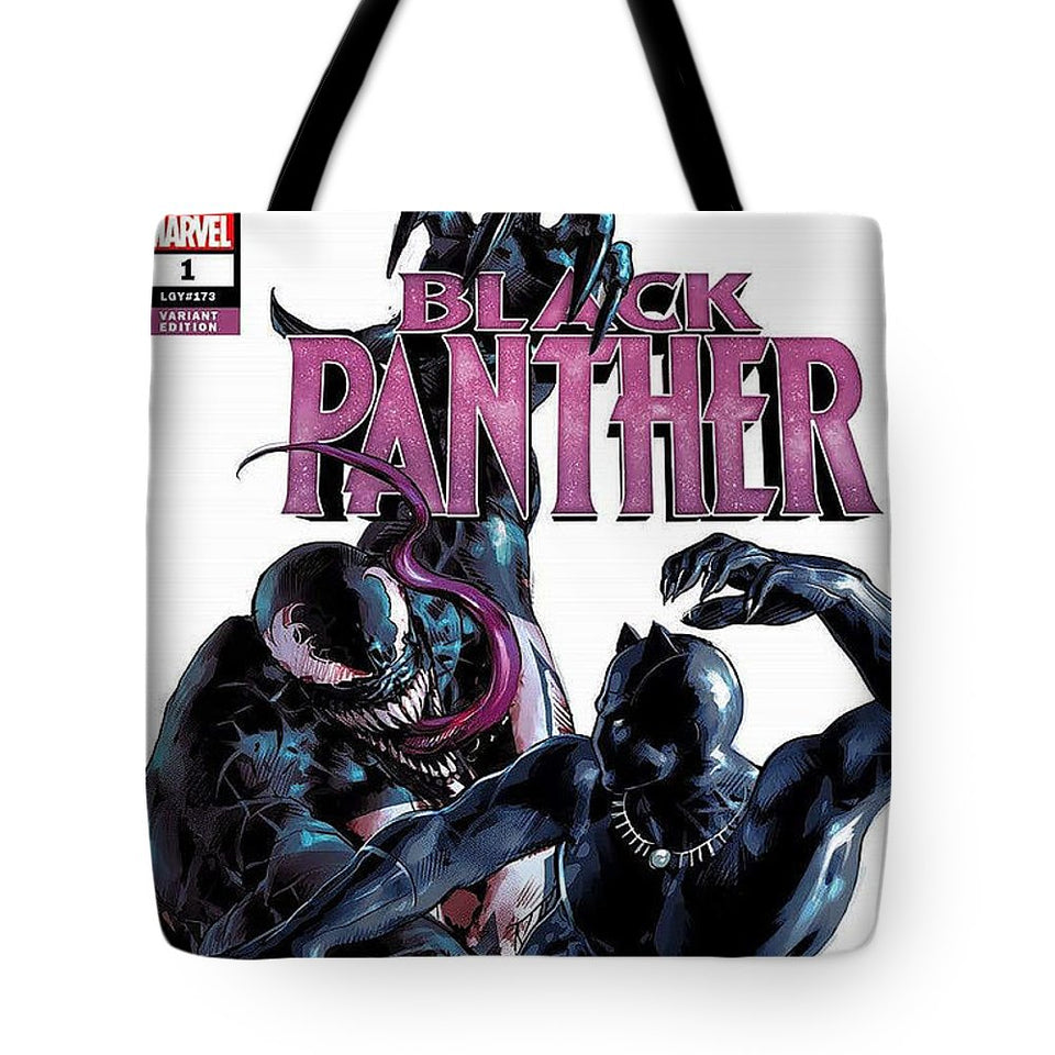 Black Panther Vs Venom - Tote Bag