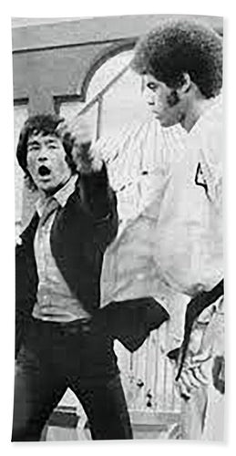 Bruce Lee Jim Kelly Flaunt - Beach Towel