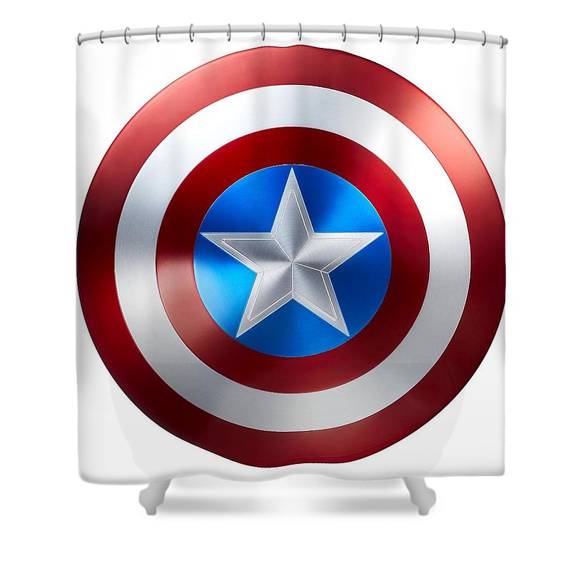 Capt America - Shower Curtain - Crane Kick Brain