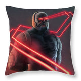 Darkseid Omega Ray - Throw Pillow - Crane Kick Brain