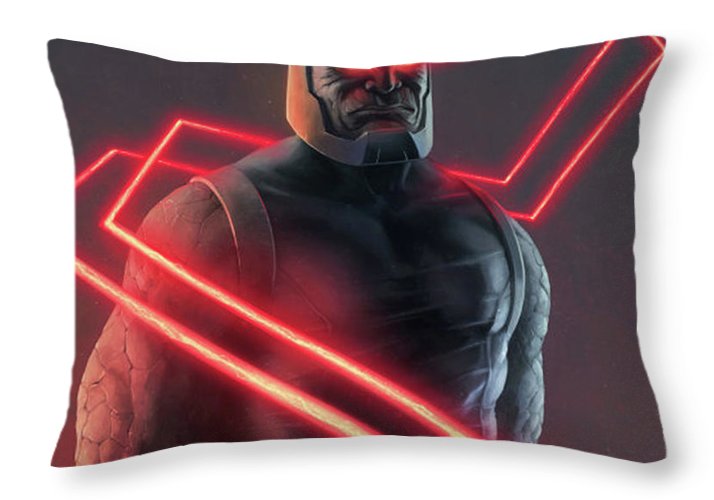 Darkseid Omega Ray - Throw Pillow - Crane Kick Brain