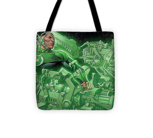 Green Lantern Strapped - Tote Bag
