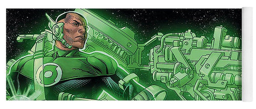 Green Lantern Strapped - Yoga Mat