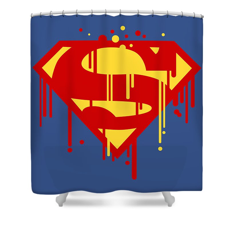 Kal El Drippin - Shower Curtain - Crane Kick Brain