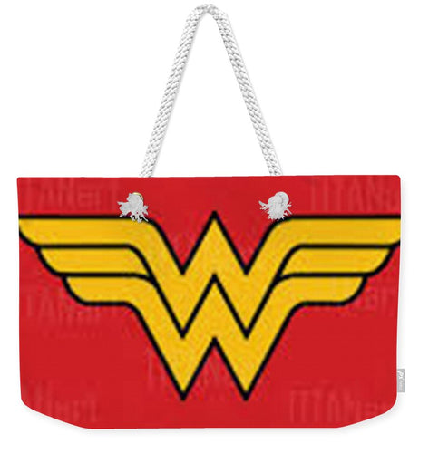 Old School Wonder Woman - Weekender Tote Bag - Crane Kick Brain