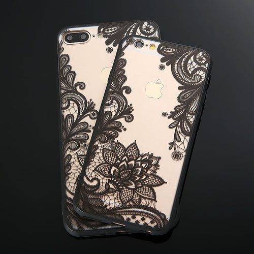 Sexy Lace Floral Phone Cases For iPhone 7 6 6s Plus - Crane Kick Brain
