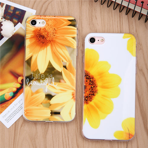 Fashion Sunflower Phone Cases For iPhone - Crane Kick Brain