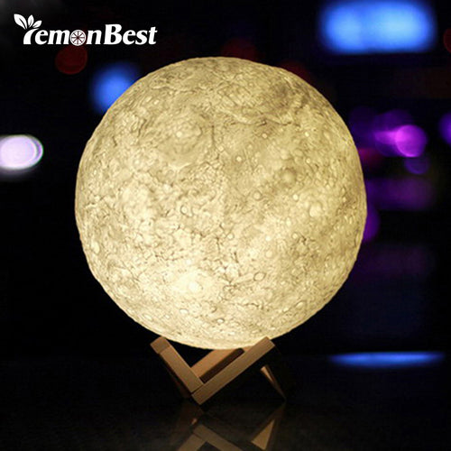 3D Magical Moon LED Night Light - Crane Kick Brain