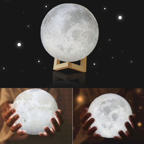 3D LED Moon Night Light - Crane Kick Brain